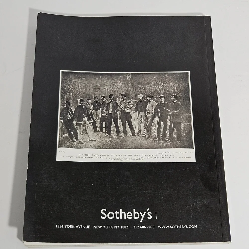 Sotheby's Jeffery B Ellis Antique Golf Club Collection Auction Catalog 2007